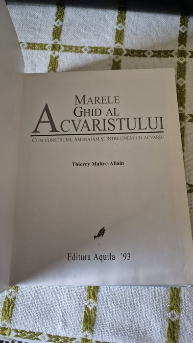 Carte Marele Ghid al Acvaristului stare buna