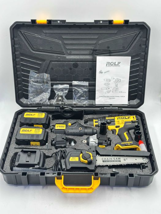 Набор инструментов ROLF TOP-5001 (5 в 1) universal akkumulyatorli