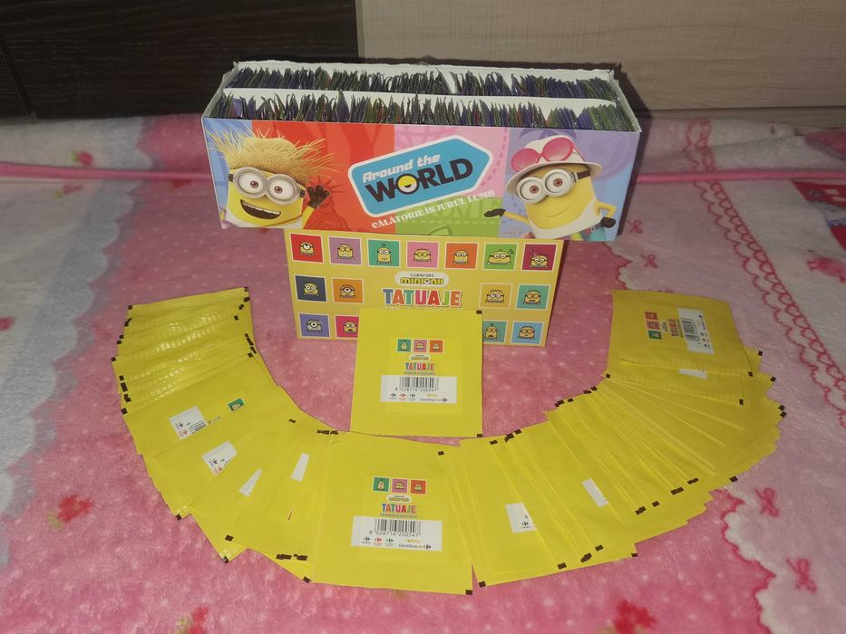 200 pliculete monede si 200 tatuaje Minioni haioase