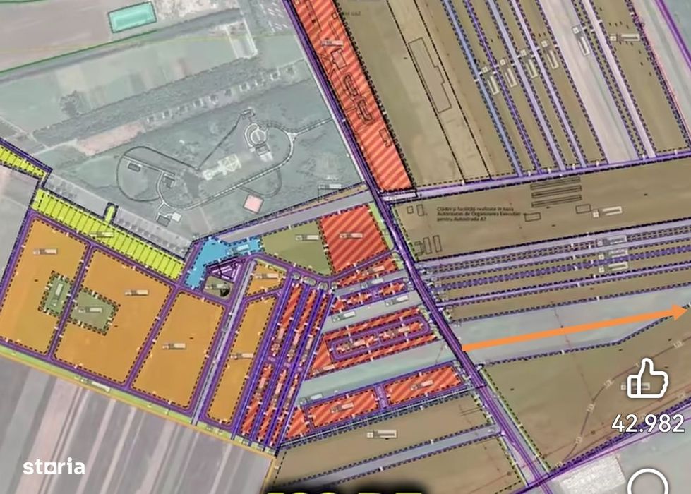 Teren extravilan langa e85, autostrada, UMB