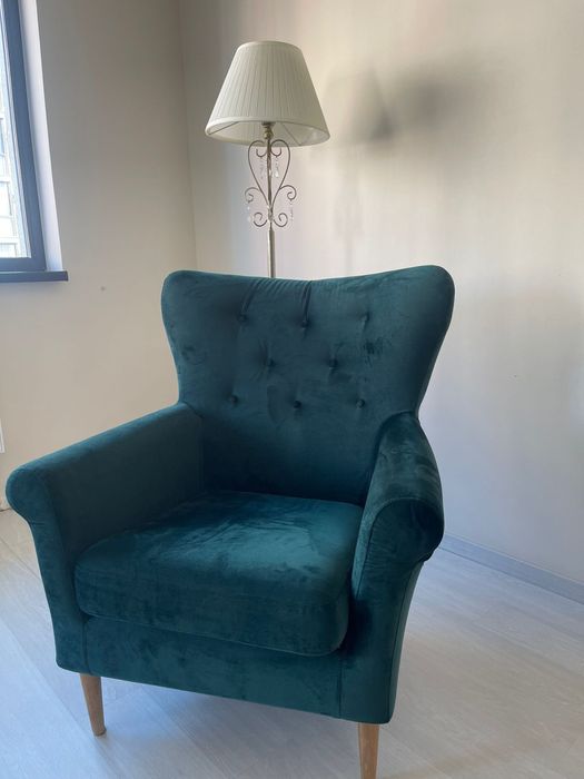 Fotoliu verde Catifea