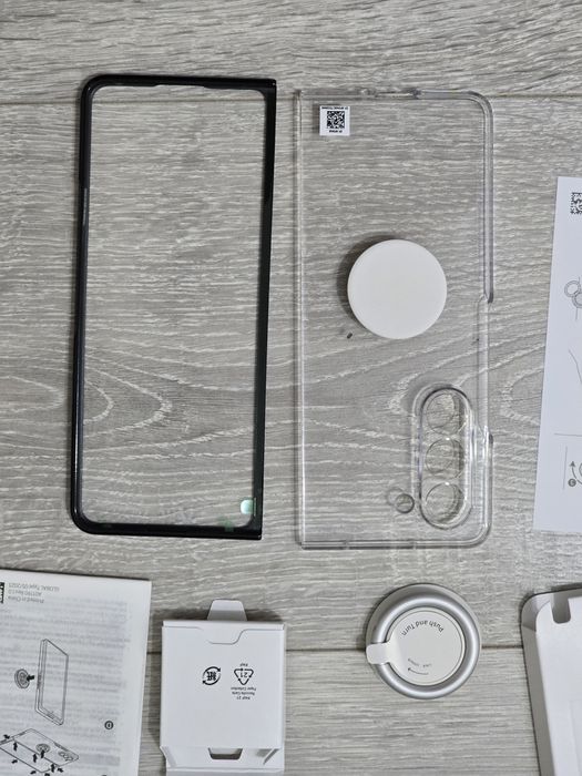 Carcasă transparentă originală Samsung EF-XF946 pentru Galaxy Z Fold5