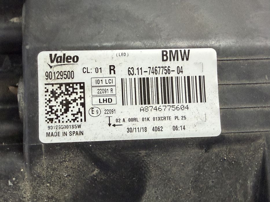 Десен фар LCi Adaptive LED за BMW I3 БМВ И3