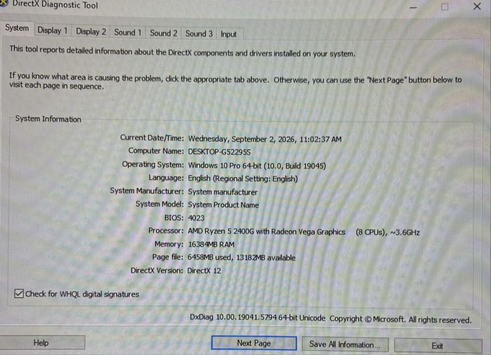 Calculator de GAMING AMD Ryzen 5 / 16Gb Ram / 1Tb Ssd