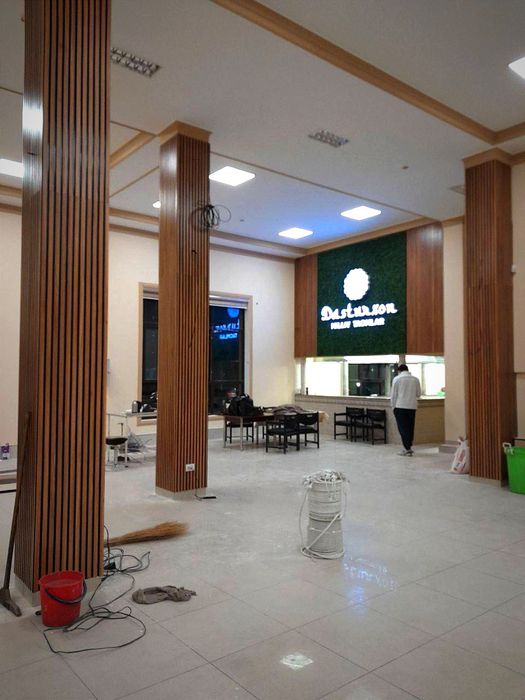 Акция мдф декор мдф панель мдф рейка MDF dekor акупанел орех reception