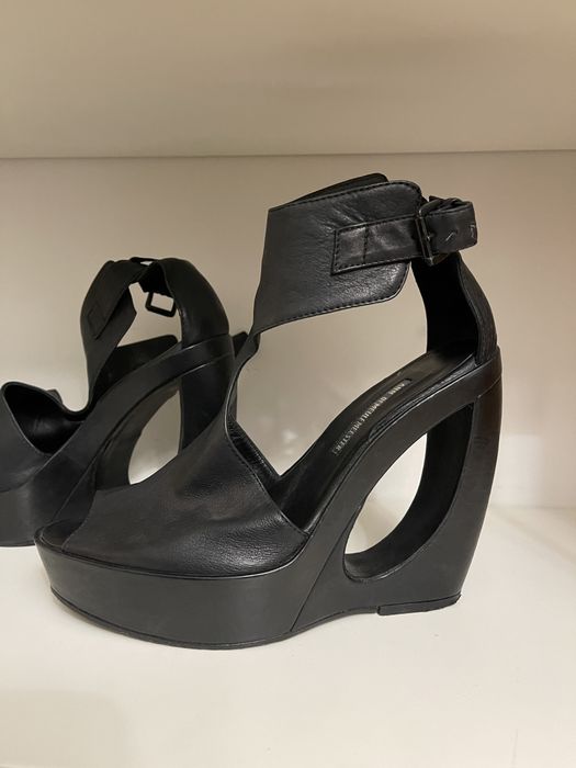 Ann demeulmeester sandale platforme