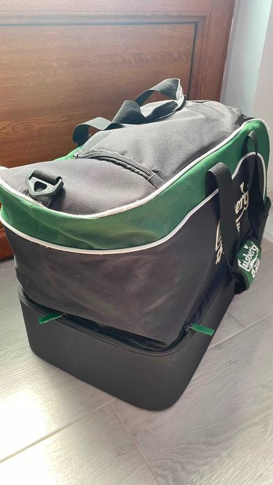 3 x Geantă voiaj/sport Carlsberg – compartiment pantofi – 2 noi, sigilate + 1 foarte puțin folosită