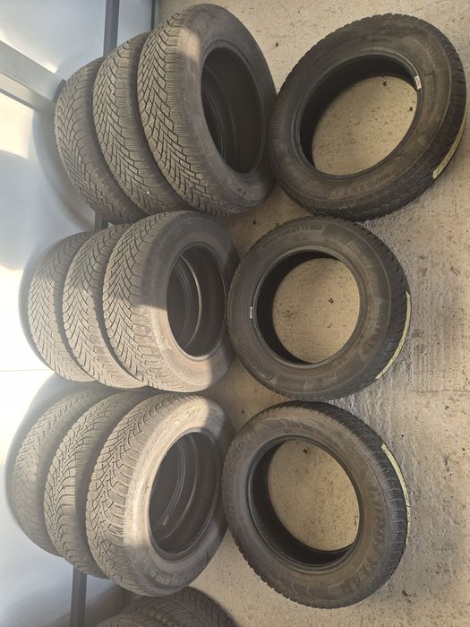 Vând cauciucuri 195/65/15 M+S 3 seturi diferite imp Germania