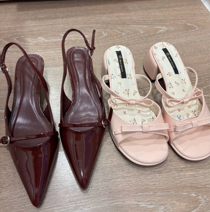 tufli qizil, pushti basanojka yangi