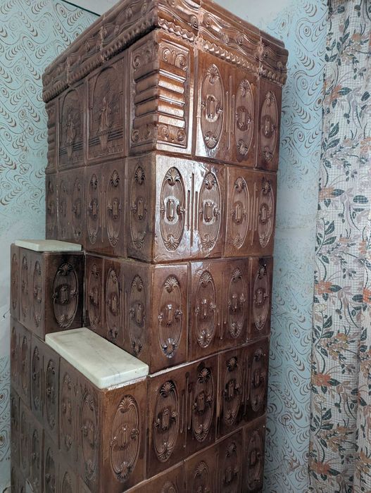 Sobă veche și funcțională din teracota, piesă unică și robusta / set