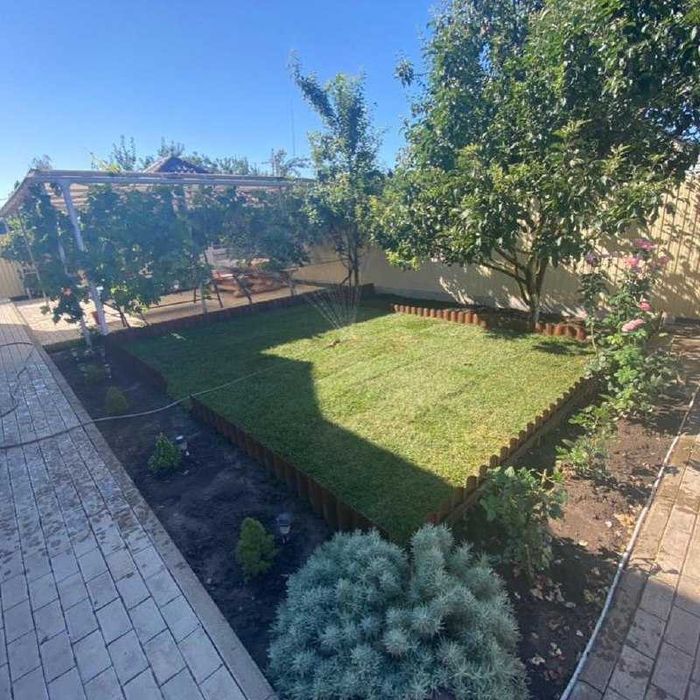 Качественный Рулонный газон с укладкой под ключ газонная трава Посев: 2 ...