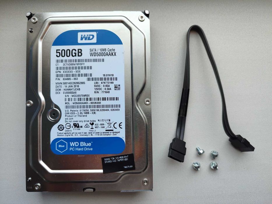 Жесткие диски HDD 500 Gb для ПК