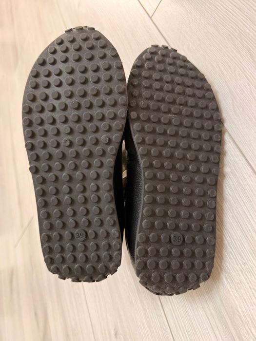 Кроссовки кожаные