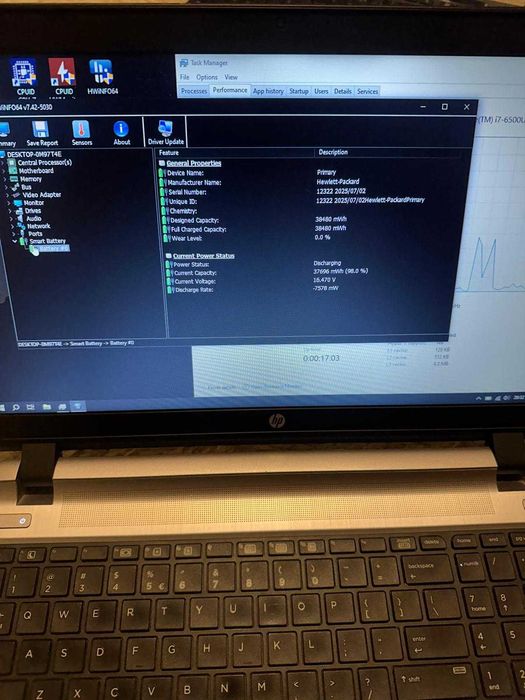 Laptop HP ProBook G3 i7 6500U 12GB SSD 500 PV 6GB baterie noua