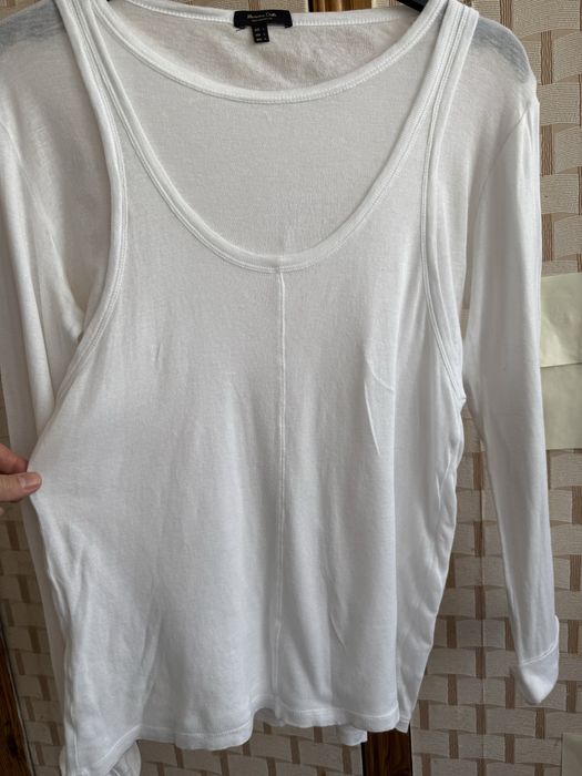 Лонгслив “Massimo Dutti” очень тонкий, легкий, х/б, разм. M-L