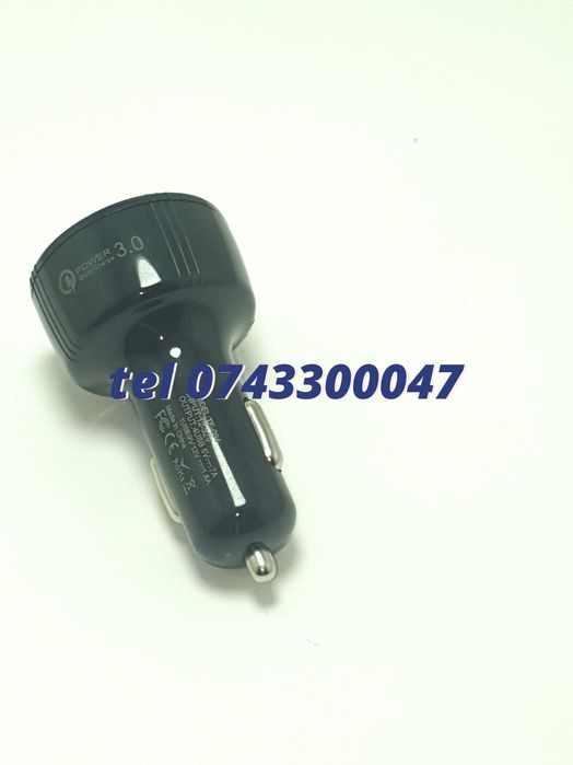 Incarcator Masina Auto 4 Porturi Bricheta Usb Qc Incarcare Rapida