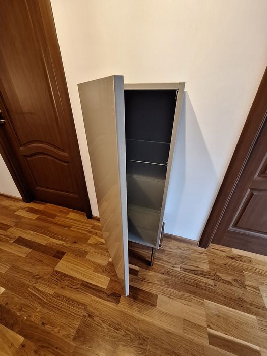 Dulap de baie GoodHome Imandra - Taupe Lucios