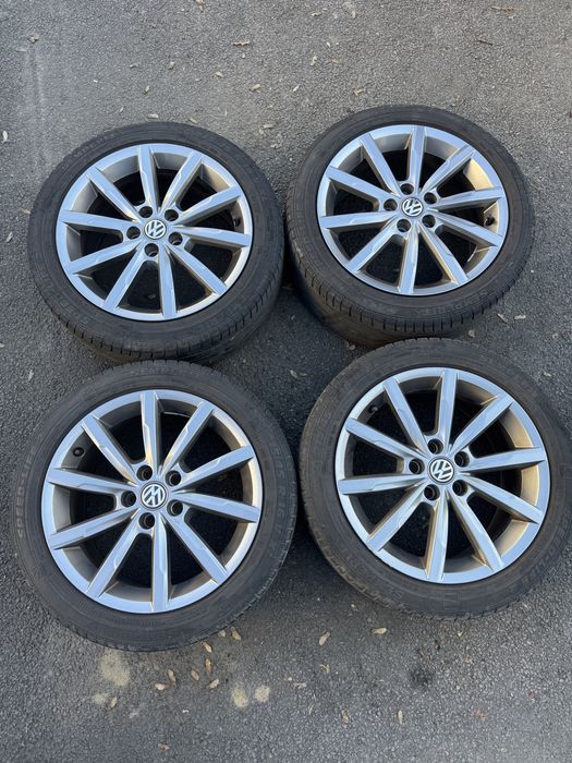 Set Jante 5x100 orig. Skoda VW Polo anv vara an 2018 4-5mm 215 45 R16