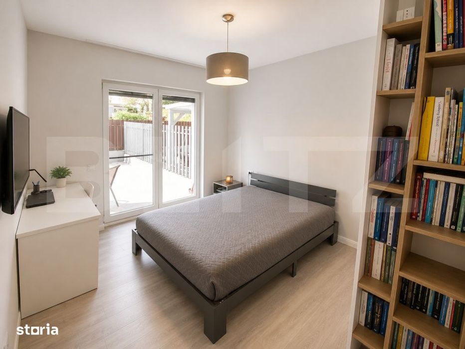 Apartament 3 camere, gradina proprie si terasa 70mp, garaj, zona Campu