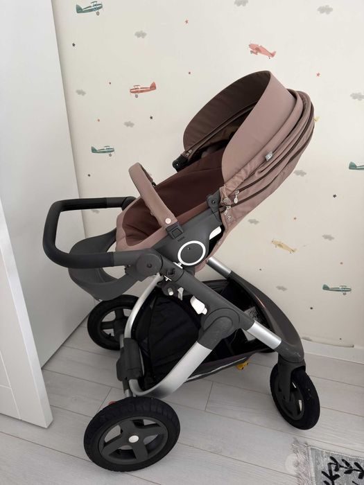 Коляска Stokke Trailz 2 в 1: люлька + прогулка, после химчистки