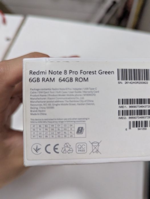 Redmi Note 8 pro 64Gb 6Bg ROM