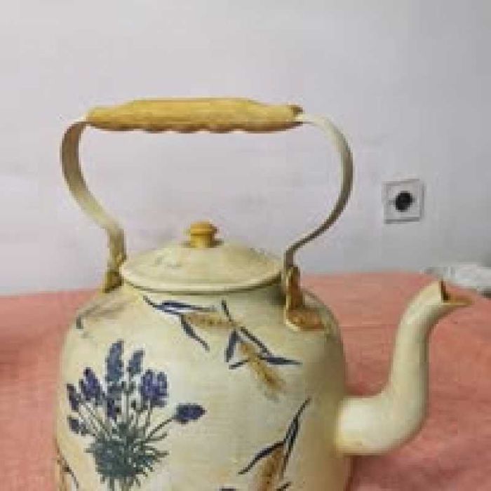 Set de ceainic cu capac pictate manual decor