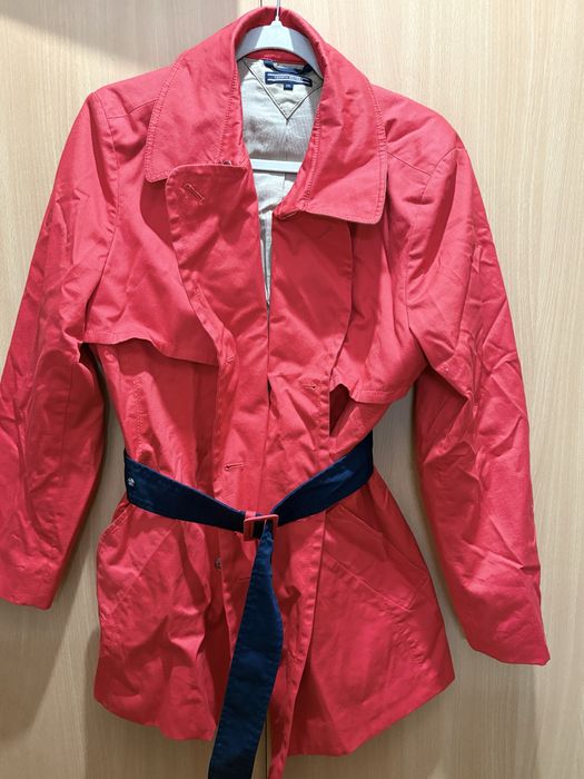 Trench Tommy Hilfiger original – Roșu – Mărimea XXL