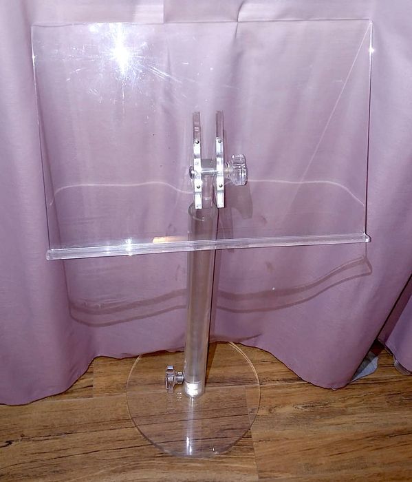 Stand pupitru podium stativ plexiglas acrilic înălțime unghi reglabile