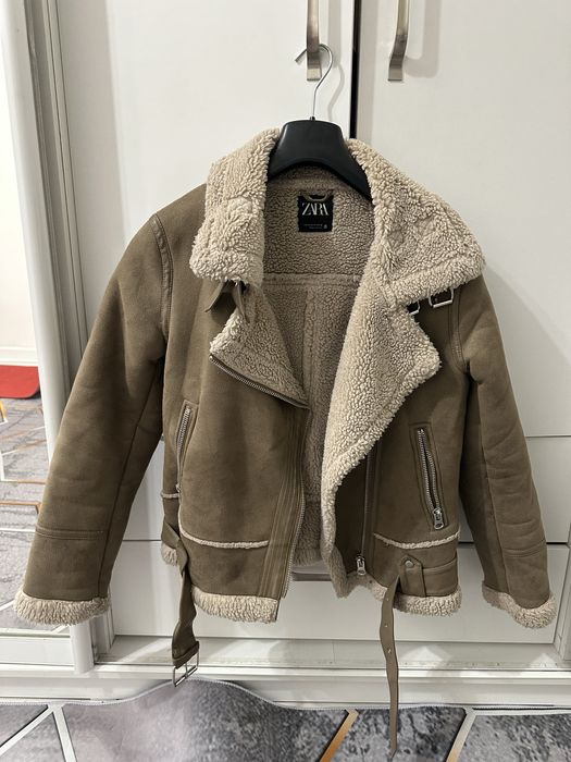 Дубленка куртка-пилот Zara (оригинал)