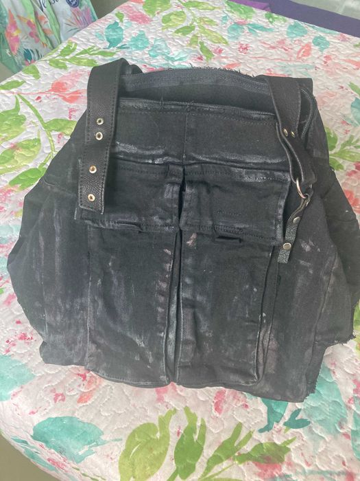 Уникална деним дамска чанта с винтидж ефект