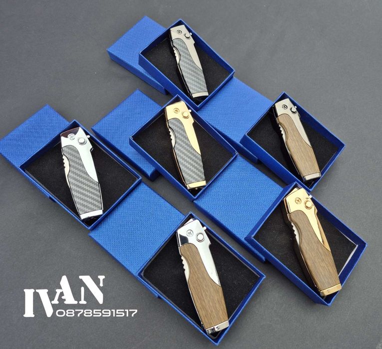 Запалка с вградено автоматично ножче (6 цвята)