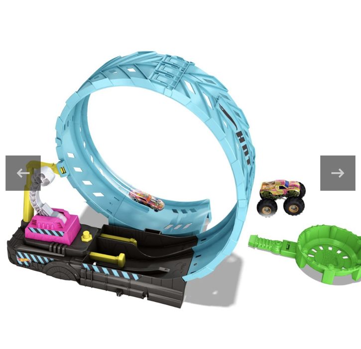 Monster truck Pista cascadorilor in bucla fosforescenta