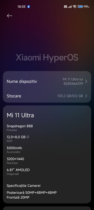 Xiaomi  Mi 11 Ultra  ca nou  sau schimb cu scuter electric