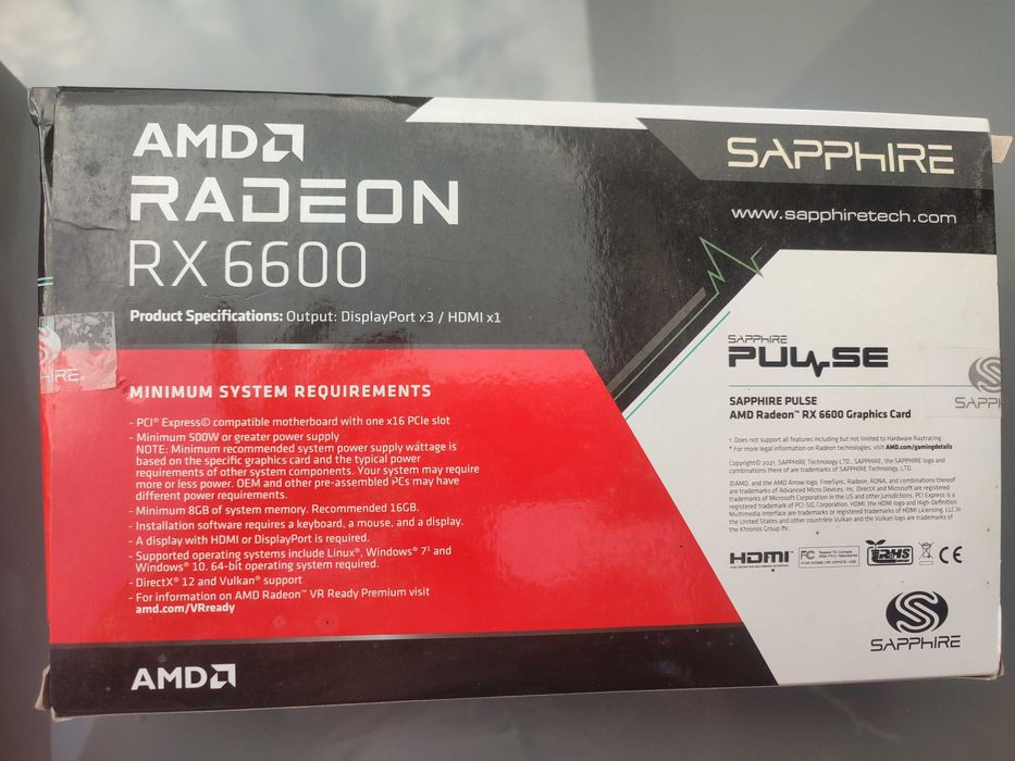 Видео карти AMD rademon RH 6600