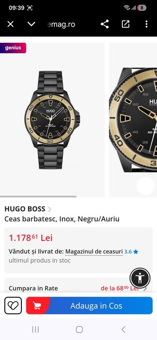 Ceas Hugo Boss Black and gold edition