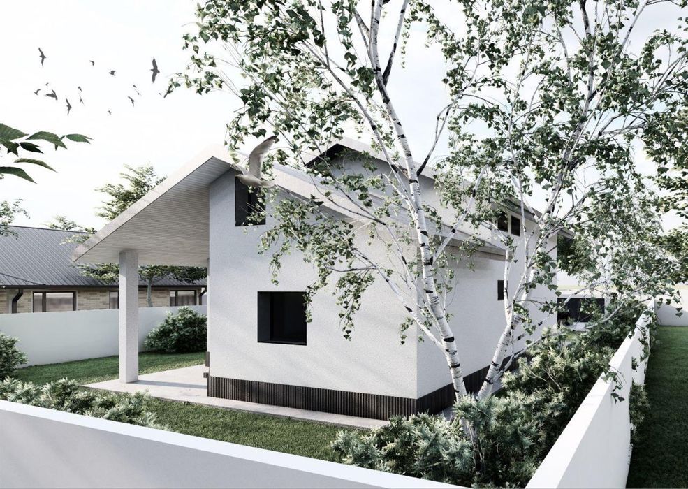 Case individuale + curte pavata