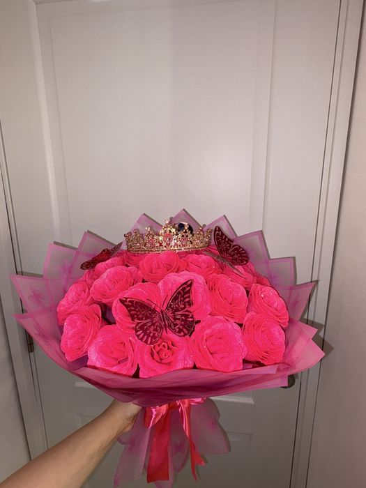 Buchete din sapun si satin(reducere 100 trandafiri 200 lei,51-150)