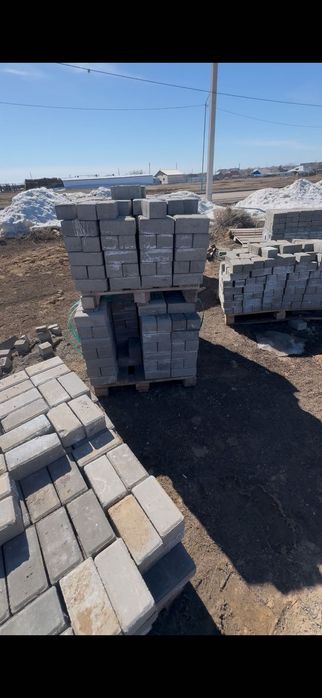 Брусчатка, бордюр, гипсовая шпаклевка