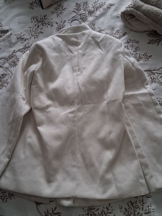 Дамско бяло палто, размер Хс/С
