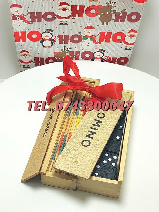 Pachet Craciun  Joc Marocoo mikadoSi Domino  Transport Gratuit