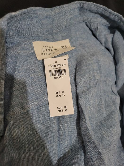 Риза 100% лен Abercrombie & Fitch размер XL - взимана за 75 евро, нова