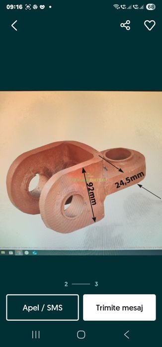 Cupla remorcare h tractor și alte utilaje agricole,este din otel. . me