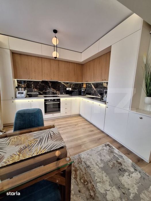 Apartament 2 camere Lux, ultrafinisat, mobilat complet, terasa 12mp, l — fotografia 3