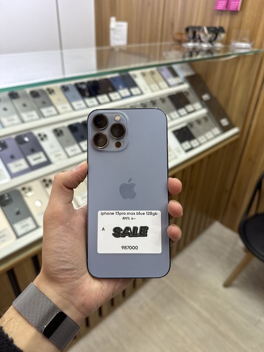 iPhone 13pro Max blue 128gb 85%