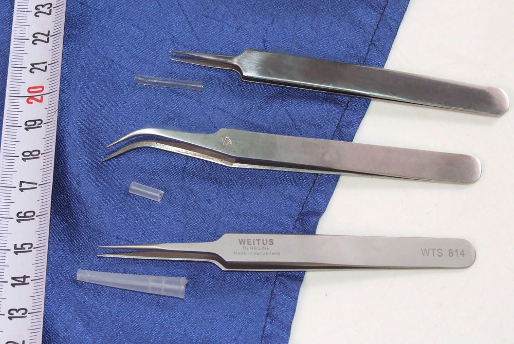 Set 6 pensete de inalta precizie ptr. lucrul cu piese foarte mici, NOI