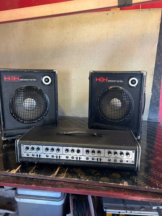 Тонколони DJ koлони 12 инча усилвател  HH внос от Англия