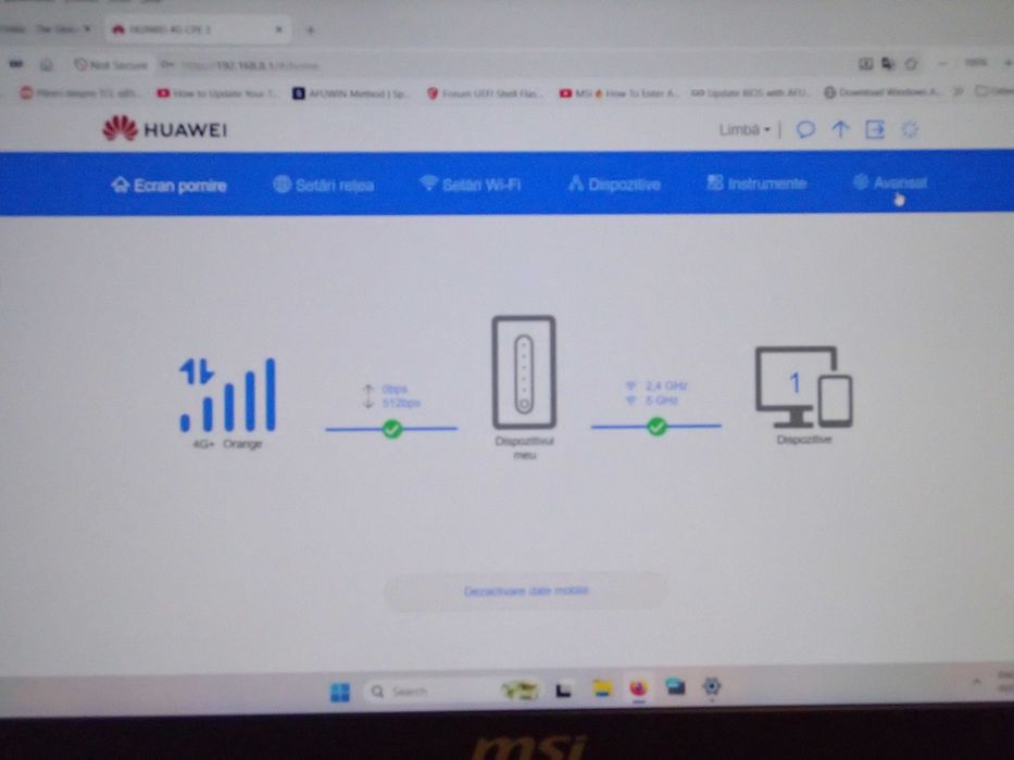 Router Huawei B535-235a CAT7 4G – High-Speed LTE WiFi   , liber in orice retea