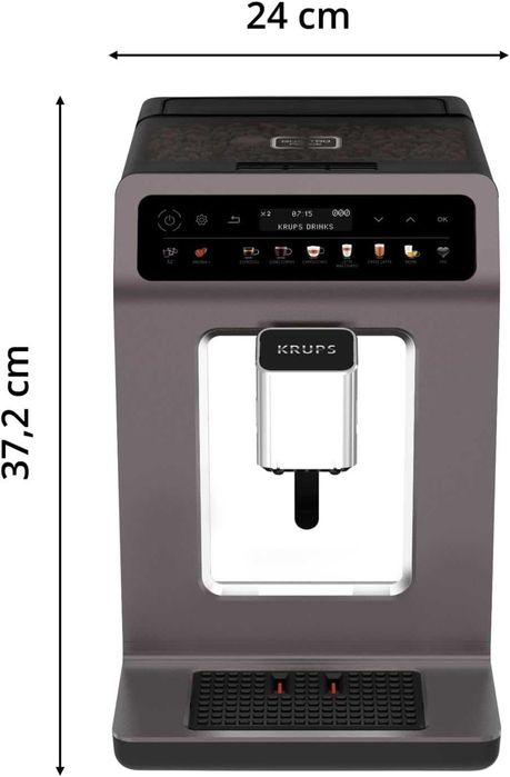 Нов Кафеавтомат Krups Evidеnce EA895N10, 2.3л, 15 бара, 12 програми