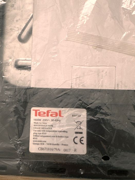 Gratar electric Tefal Plancha Valencia Silvermania CB6718, 1600 W, 2/3 grill, 1/3 plansa