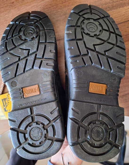 НОВИ! Работни боти Forklift Safety boots, №42 /8/,черна еко кожа